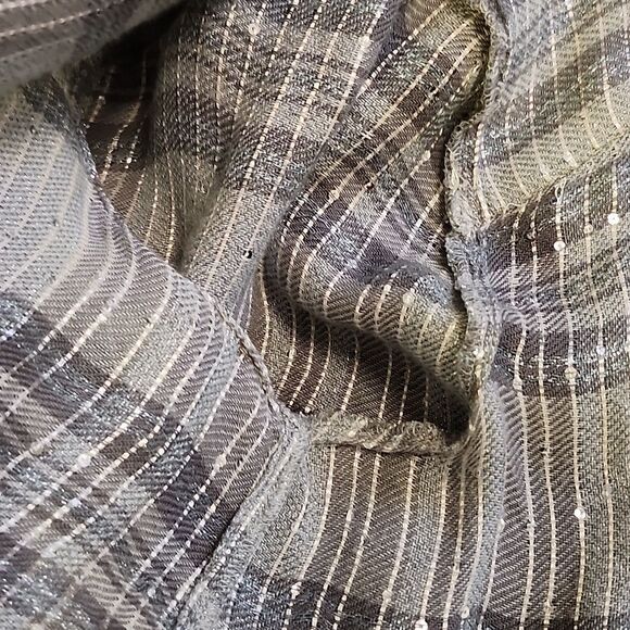 BRAND NEW I-N-C WOMEN'S PLAID SEQUIN BUTTON UP SHIRT - Picture 15 of 16